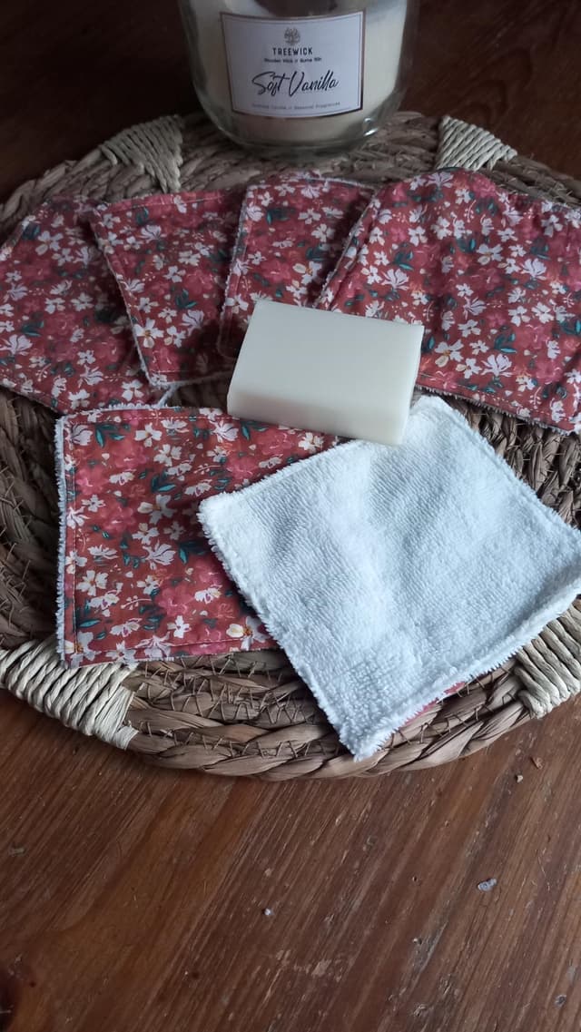 Lingettes lavables en bambou d'automne