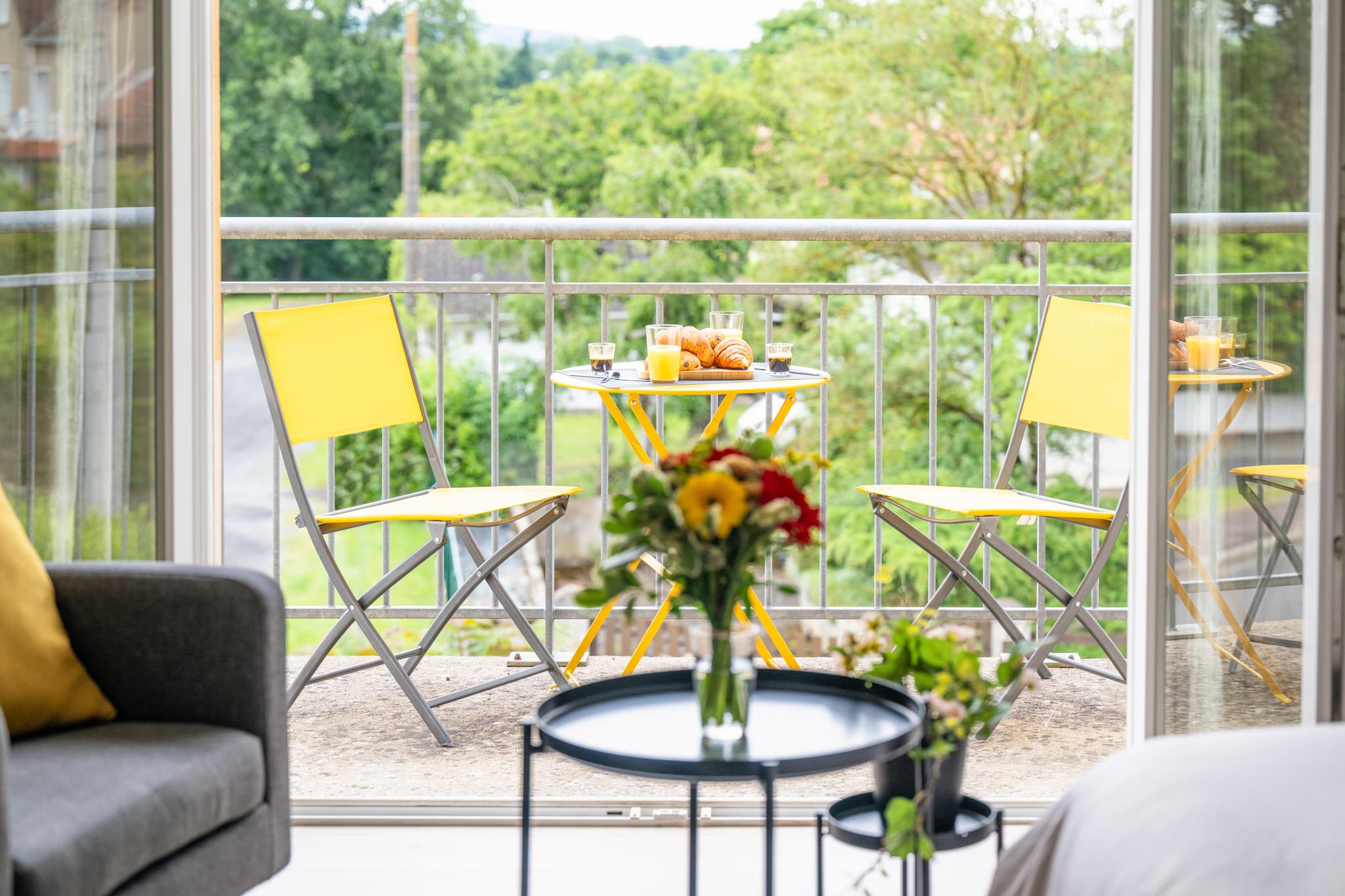 Déjeuné sur le balcon/terrasse
