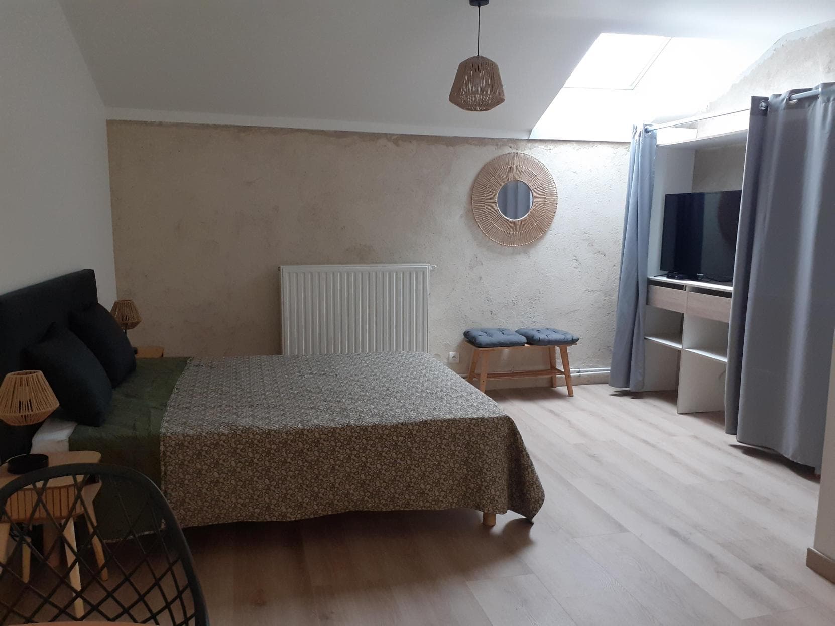 Lit chambre les mésanges 1