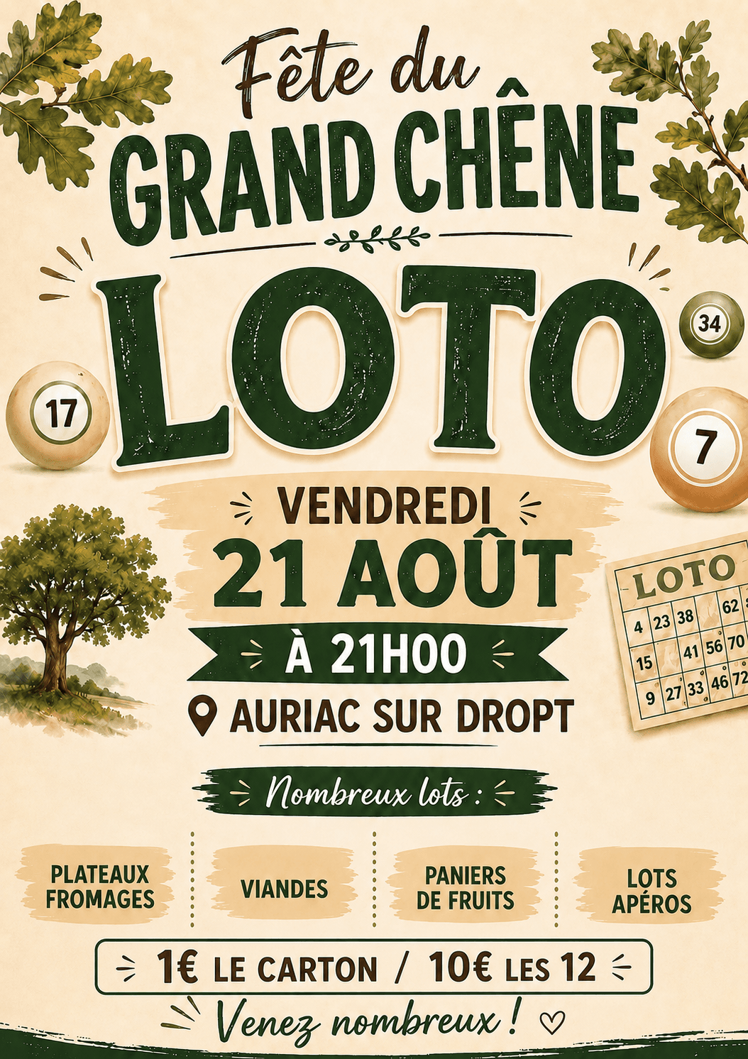 Loto grand chêne