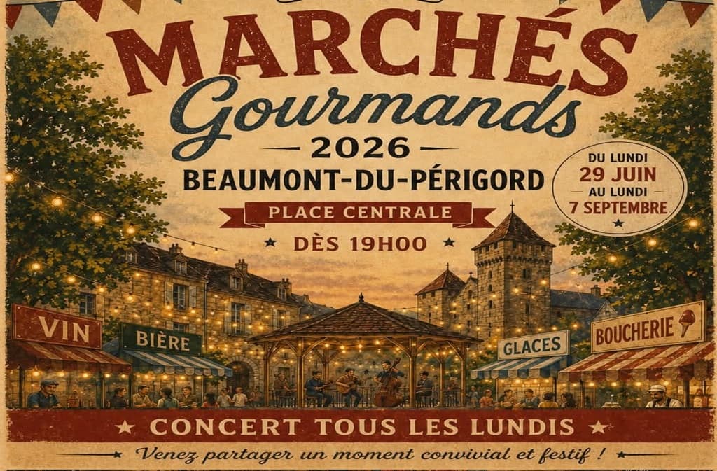 Marché gourmand Beaumont-du-Périgord