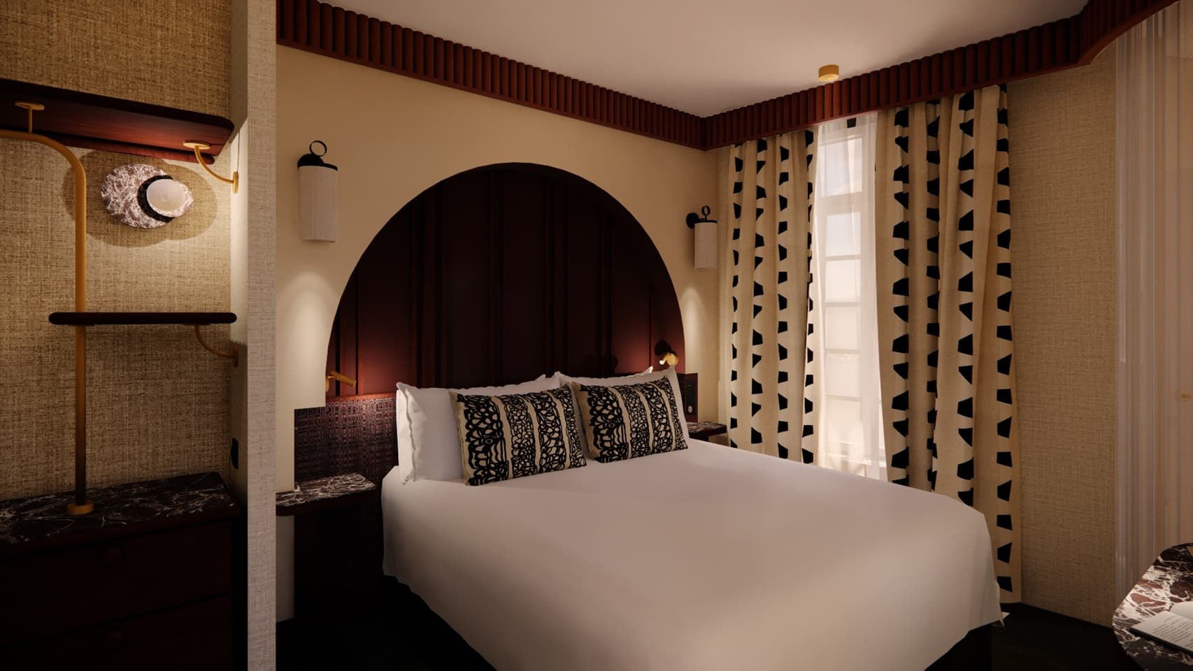 Maison Atalaye chambre design double