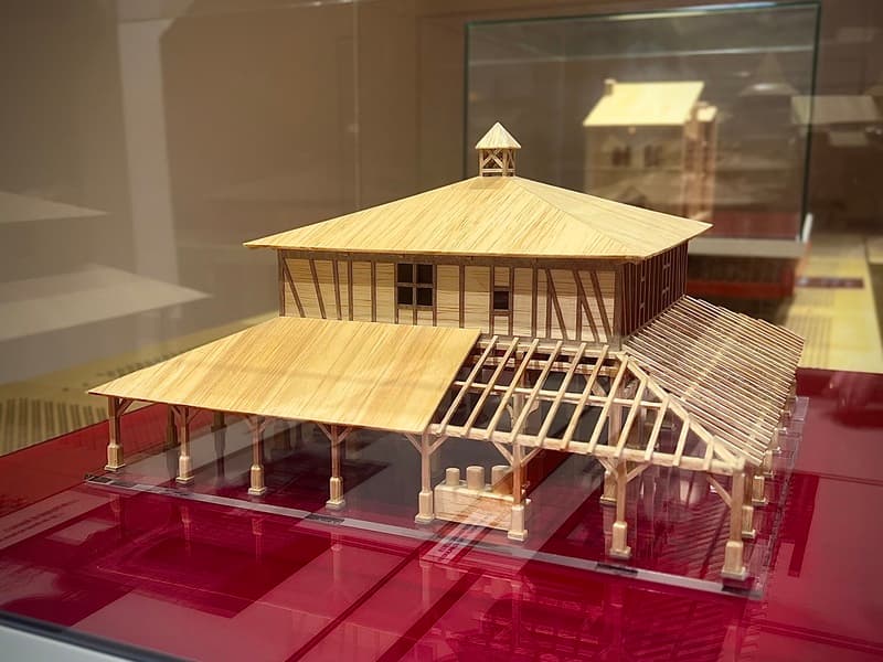 Musée des bastides de Monflanquin - Maquette Halle de Villeréal