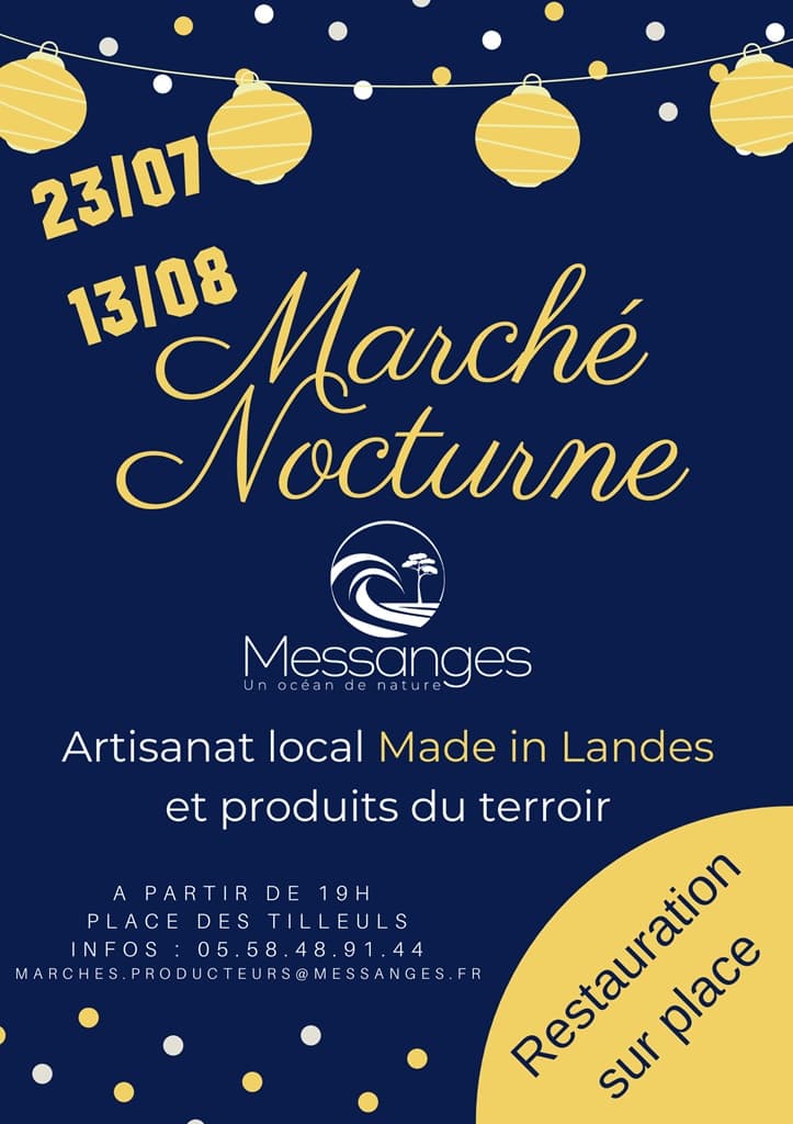 Marché Nocturne MESSANGES ETE 2026
