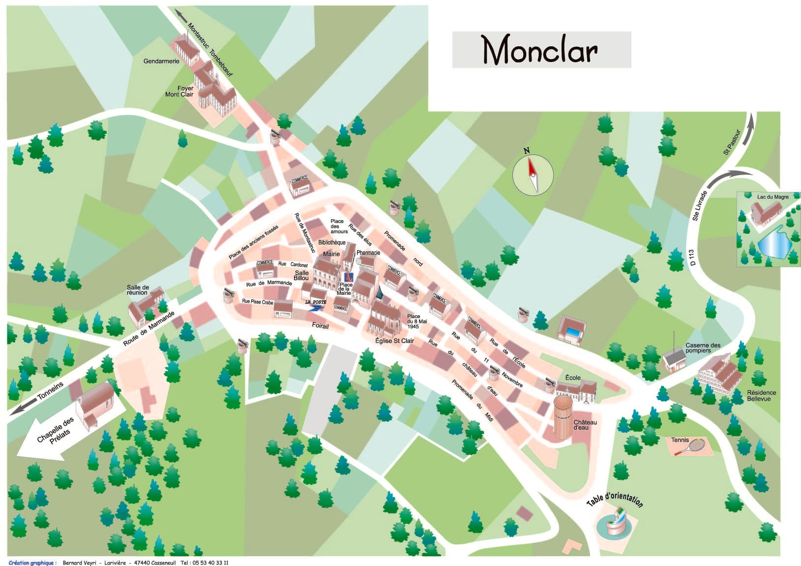 Monclar d'Agenais_plan de bourg