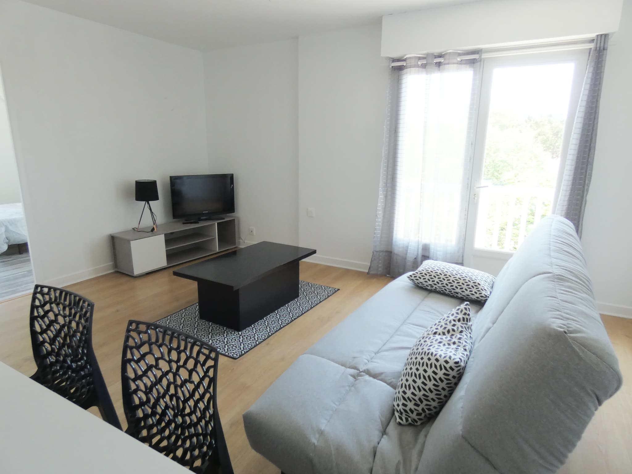 Salon appartement rue de Nice à Capbreton Gites de France Landes