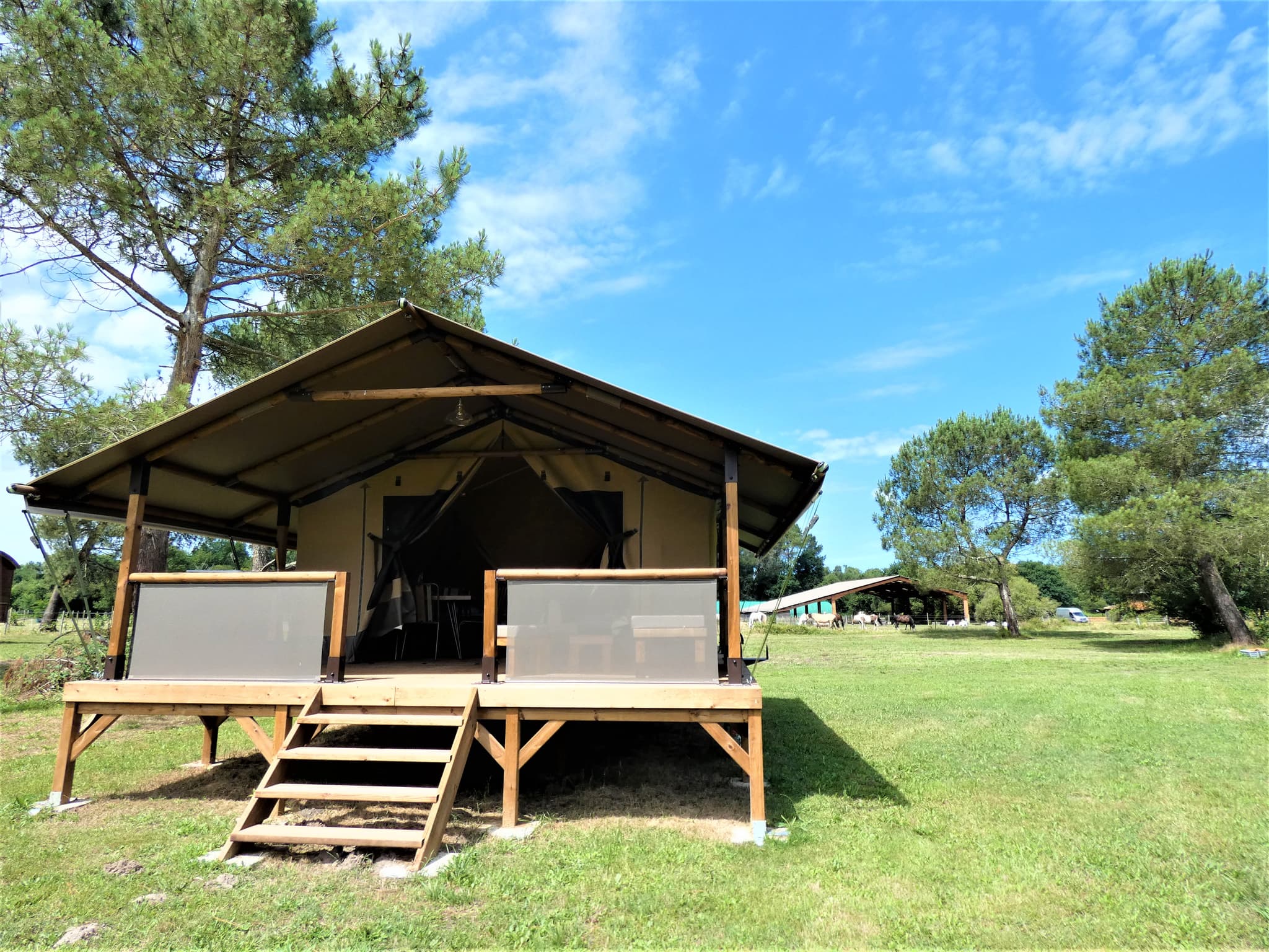 Lodge Kilimandjaro avec Gîtes de France Landes à St Julien en Born