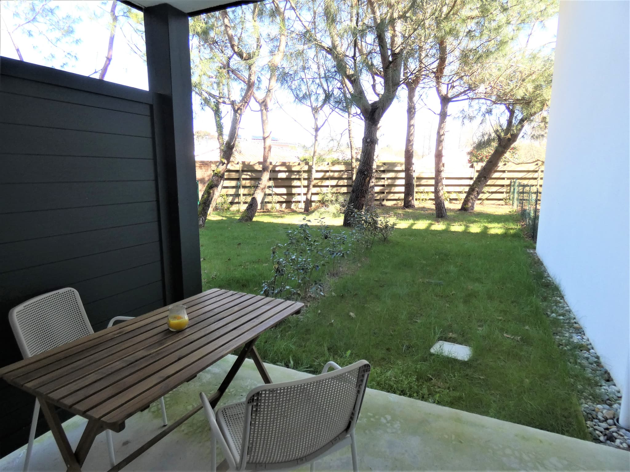 Terrasse de l'appartement Belicia à Soustons avec Gîtes de France Landes
