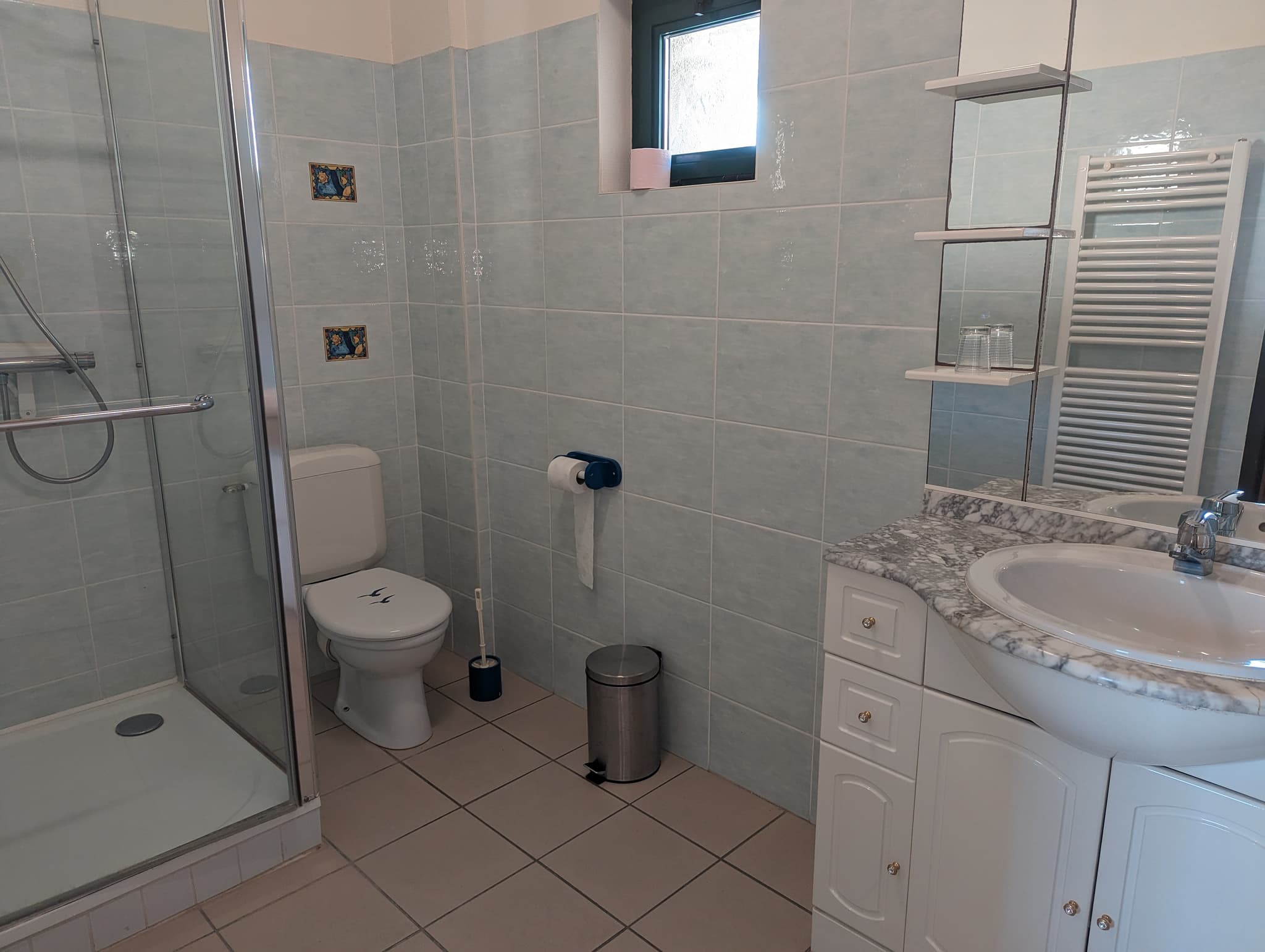 Une salle d'eau du gîte du Tilleul