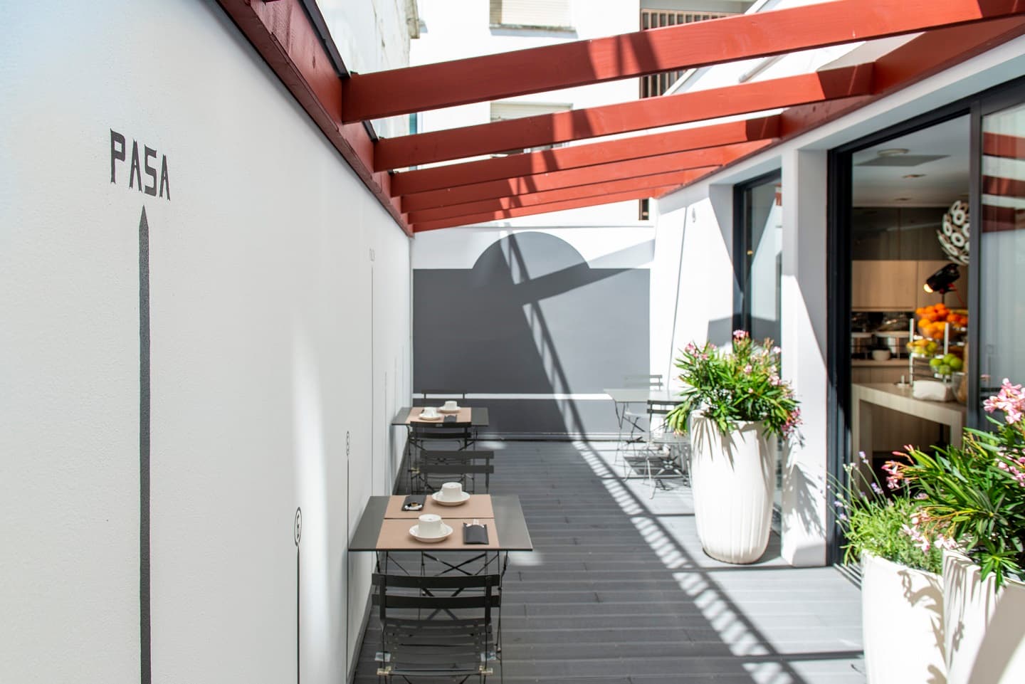 Patio Hôtel Mercure Président Biarritz Plage