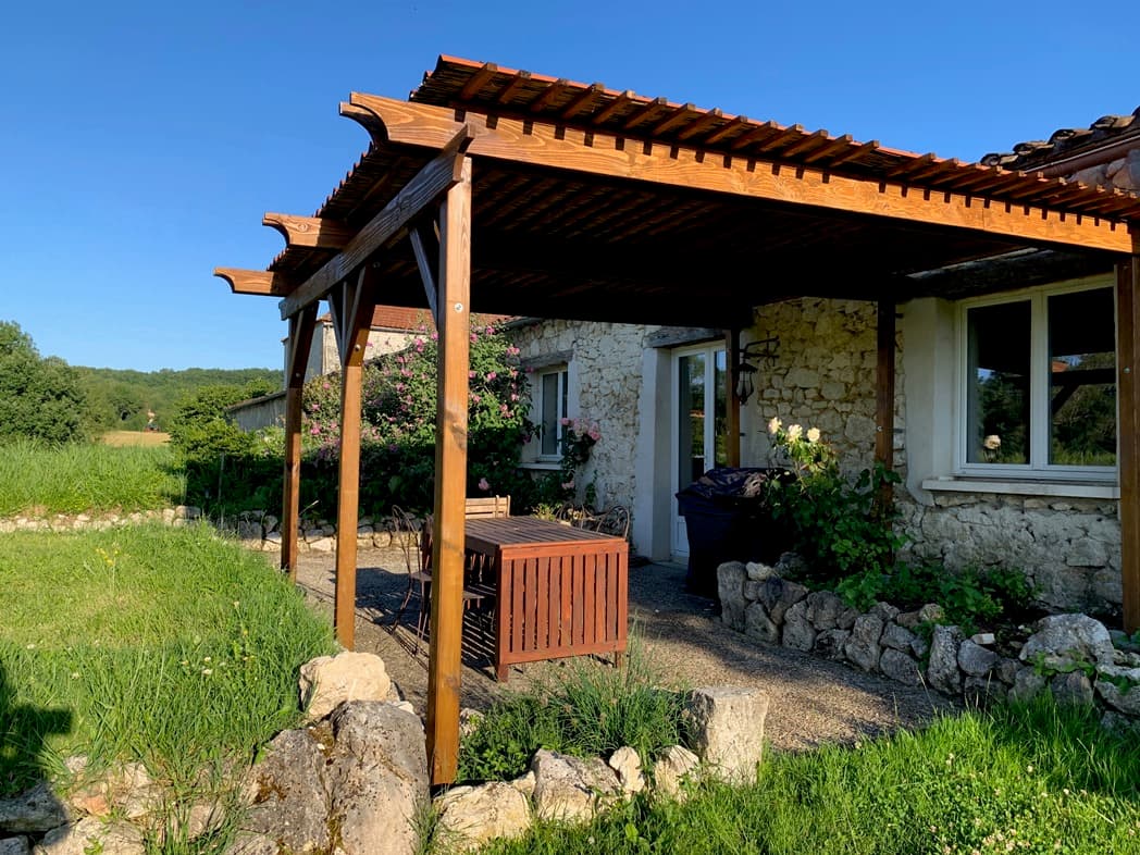 Petit Clos 2023Exterior Gite terrace