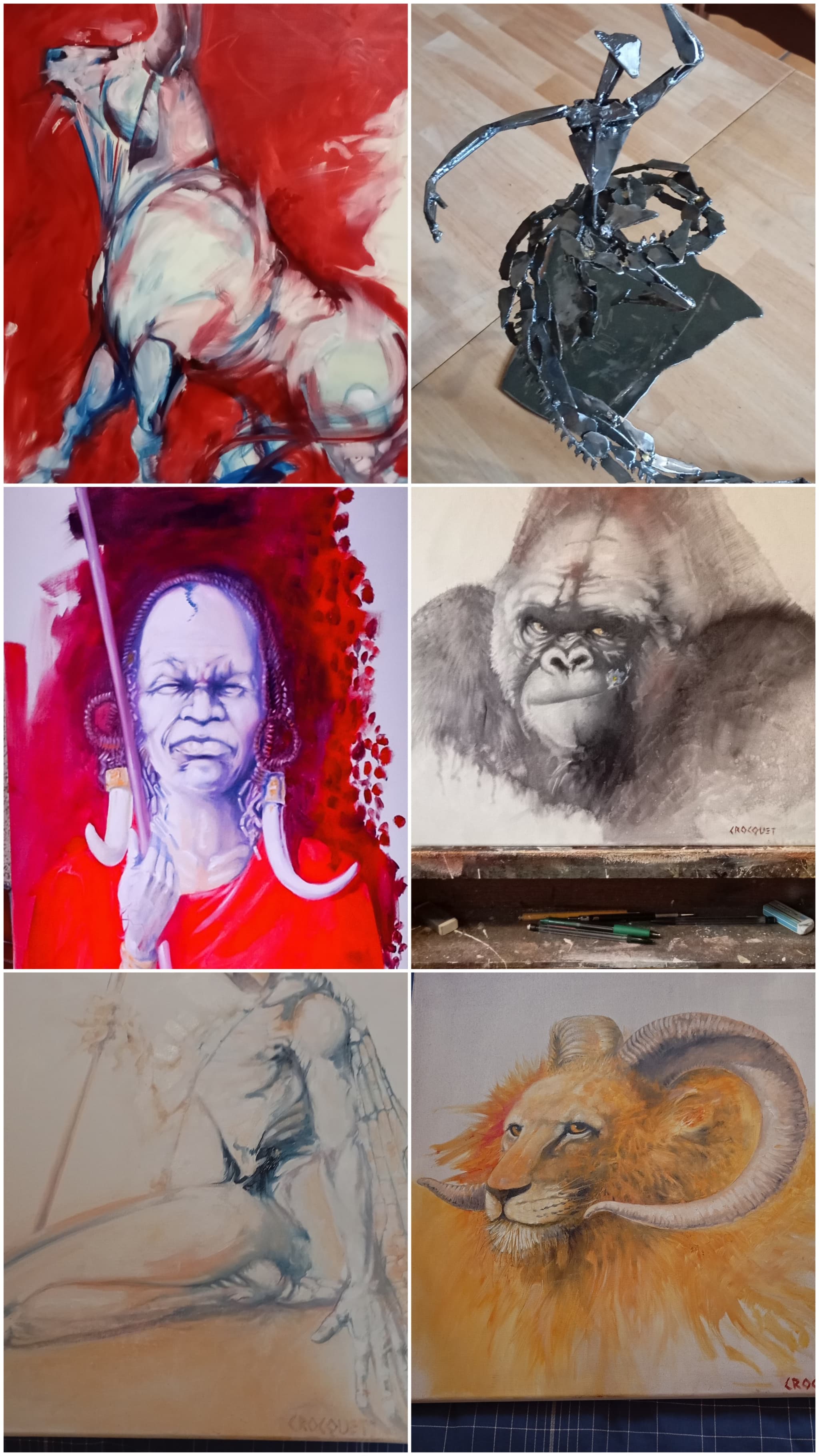 Philippe Croquet peintures et sculptures