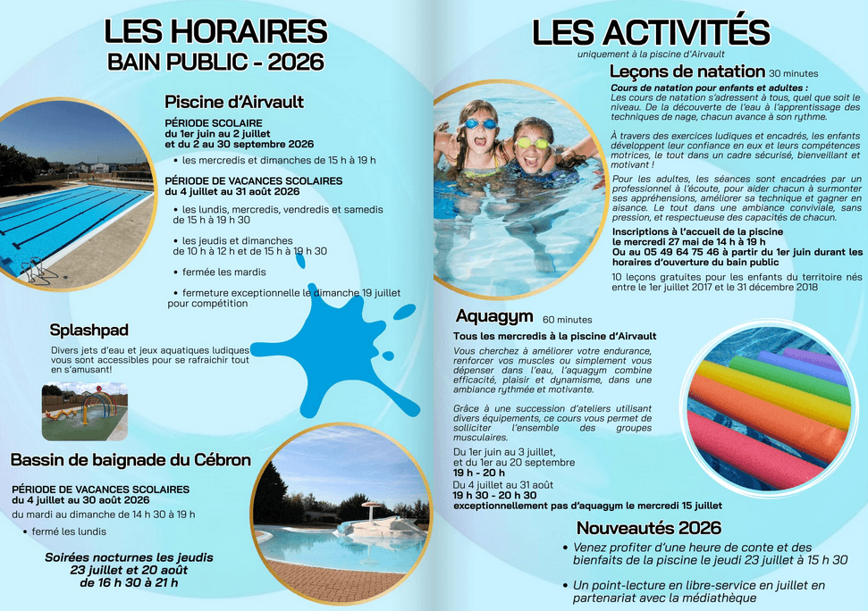 Piscine Airvault 2026 - 2