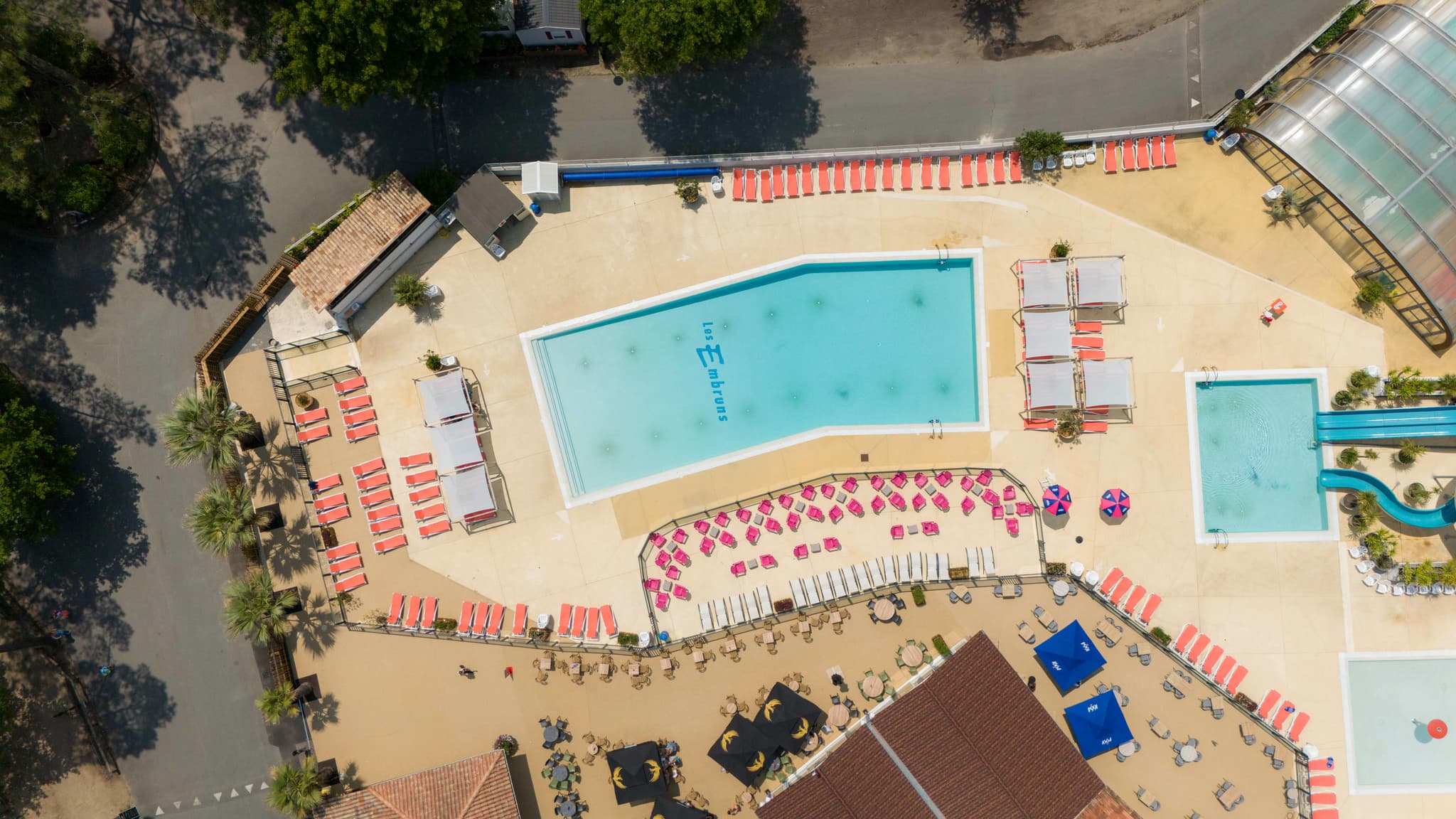 Piscine vue de haut