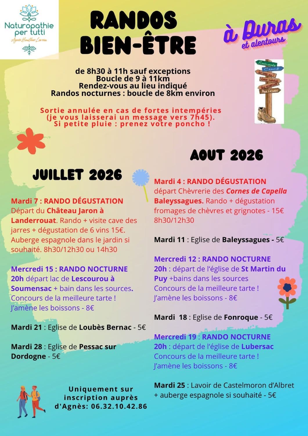 Programme Naturopathe juillet août 2026