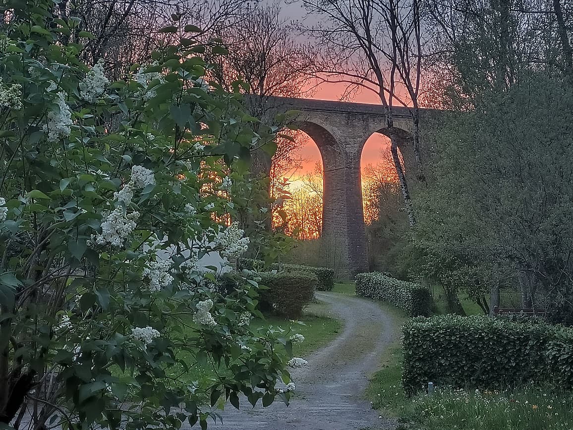 coucher de soleil au mois d'avril