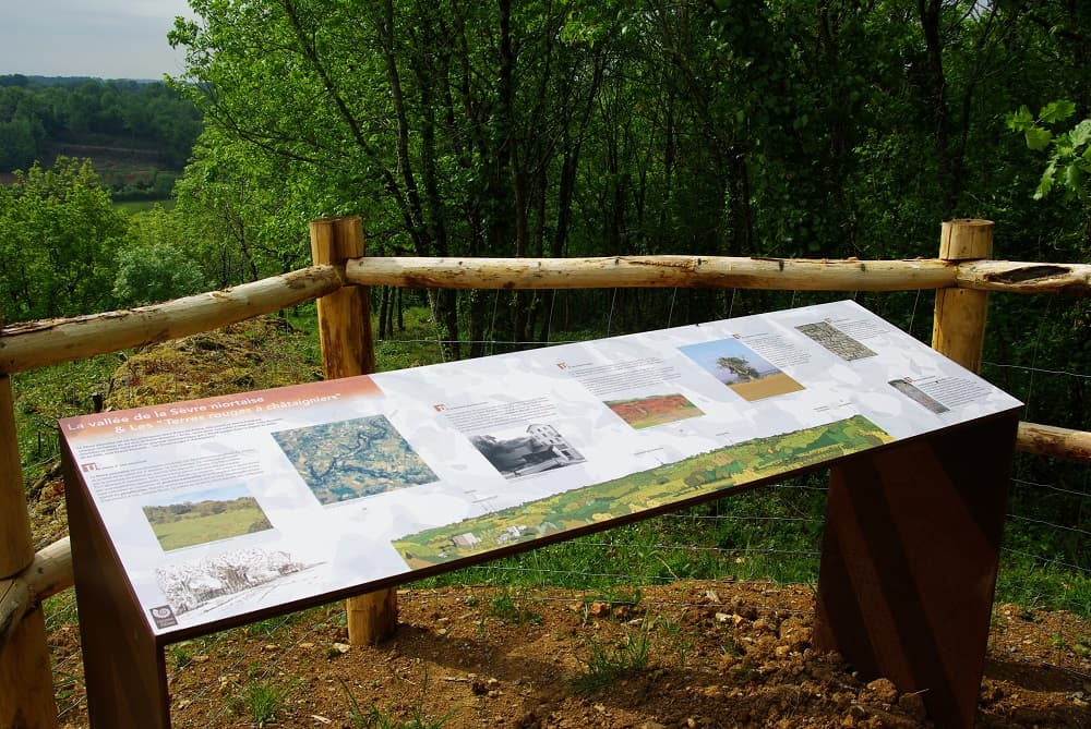 Carrière de Ricou, Azay-le-Brûlé (79), panneau d'interprétation