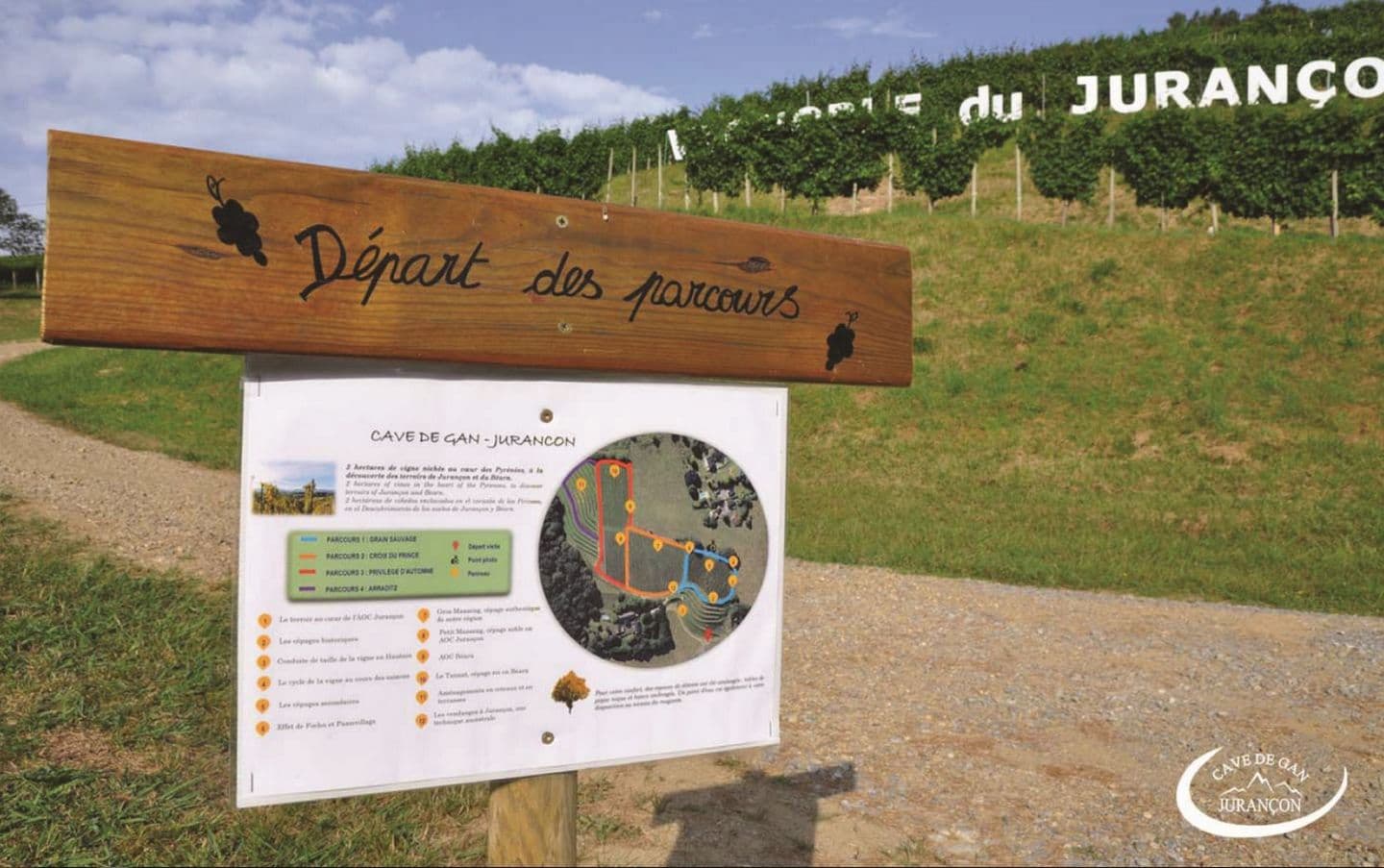 Cave des producteurs de Jurançon - Gan - Départ des parcours