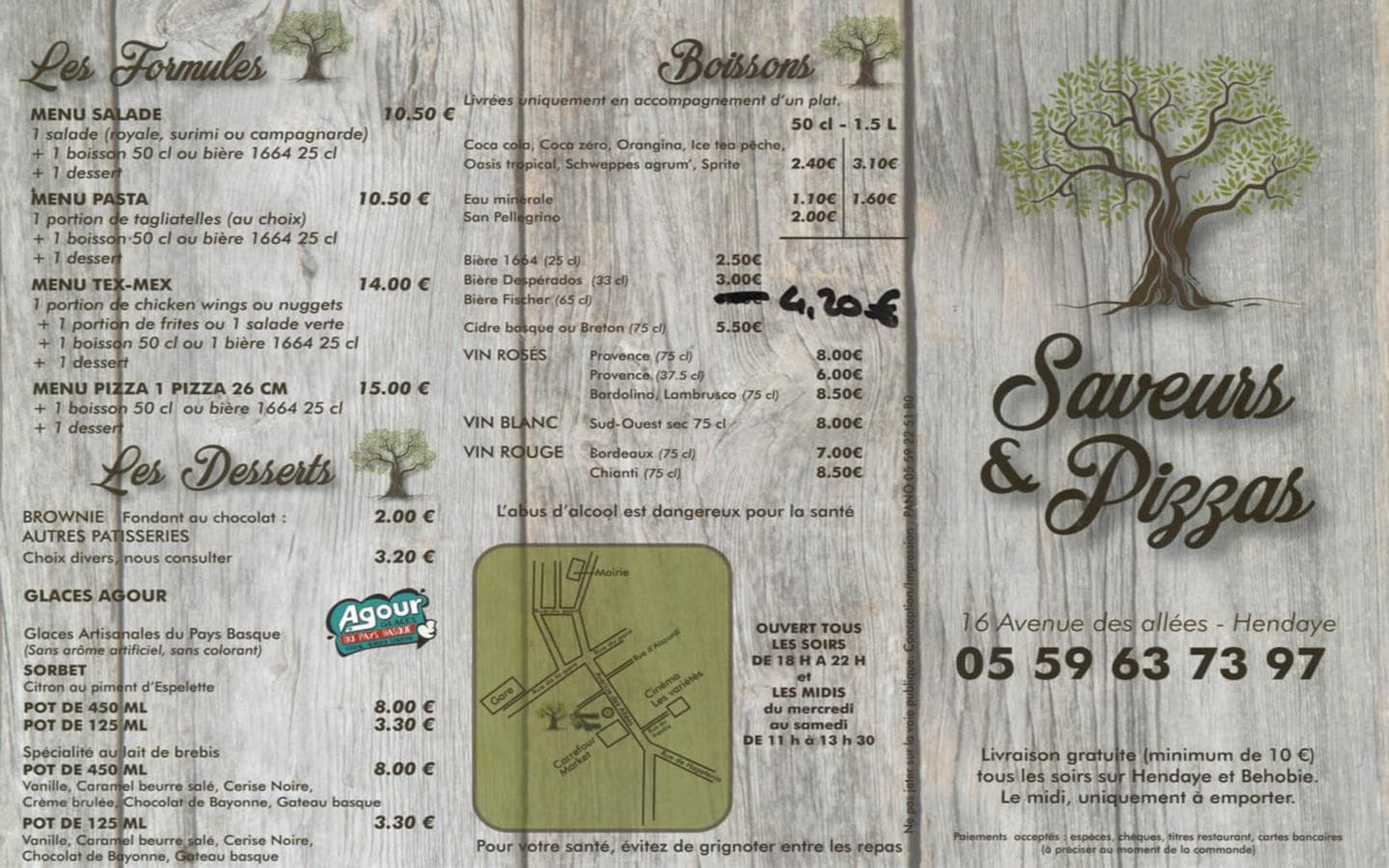 Saveurs & Pizzas -Hendaye