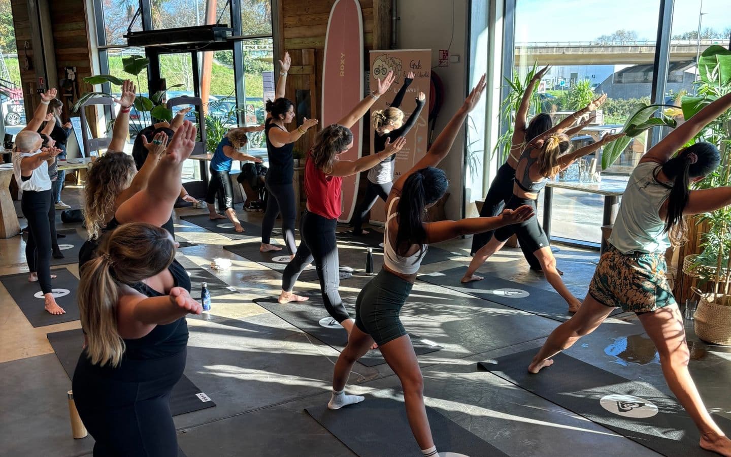 Session Yog&Boxe à Boardriders Anglet