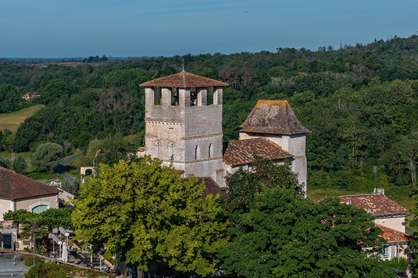 Église de Siorac de Ribérac - Vue Aérienne