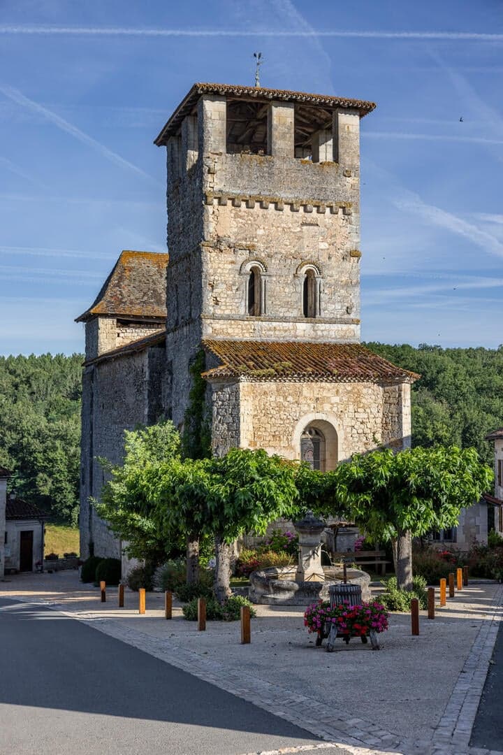 Église de Siorac de Ribérac - Vue du village