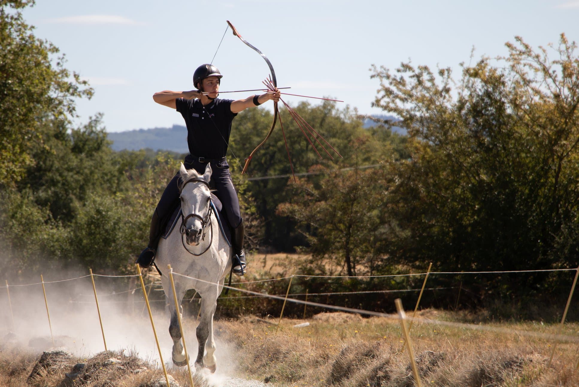 archer qui tire une fleche