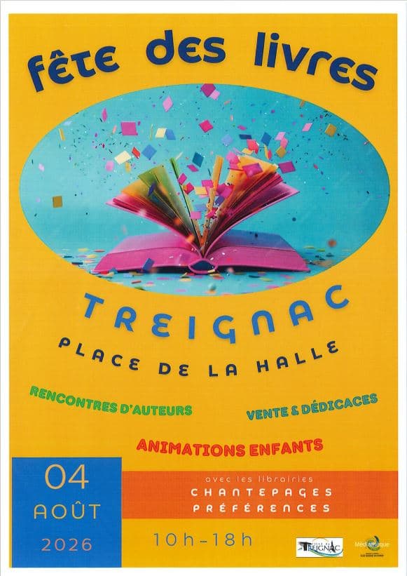 TREIGNAC Fête du livre 04.08.2026