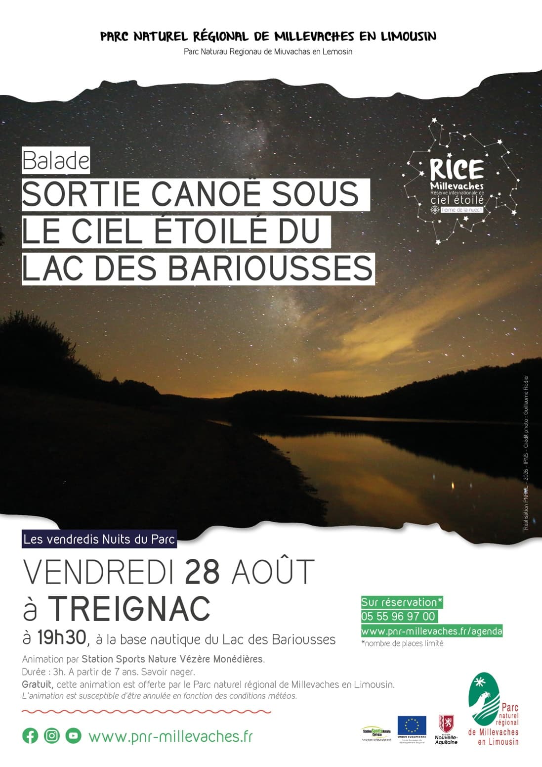 TREIGNAC canoe nocturne 28.08.2026