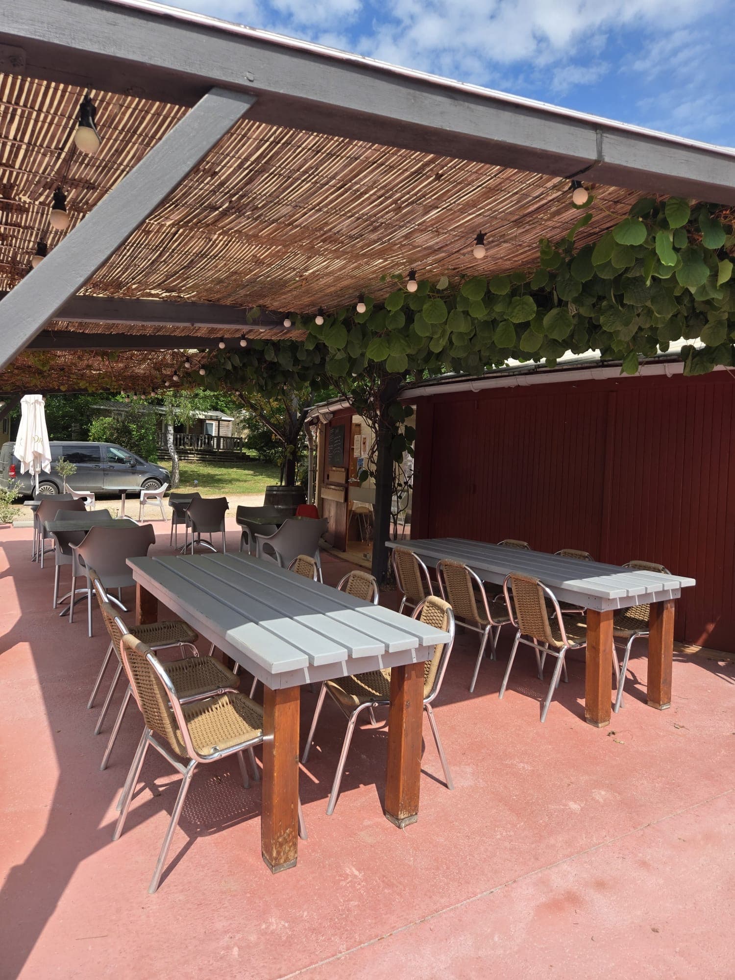 Terrasse camping - Camping Creuse Nature