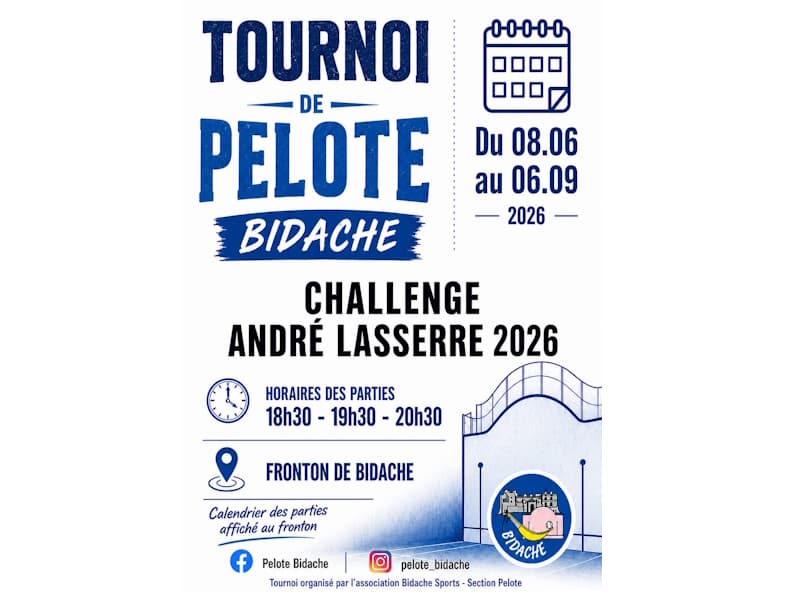 Tournoi de pelote- Bidache 2026