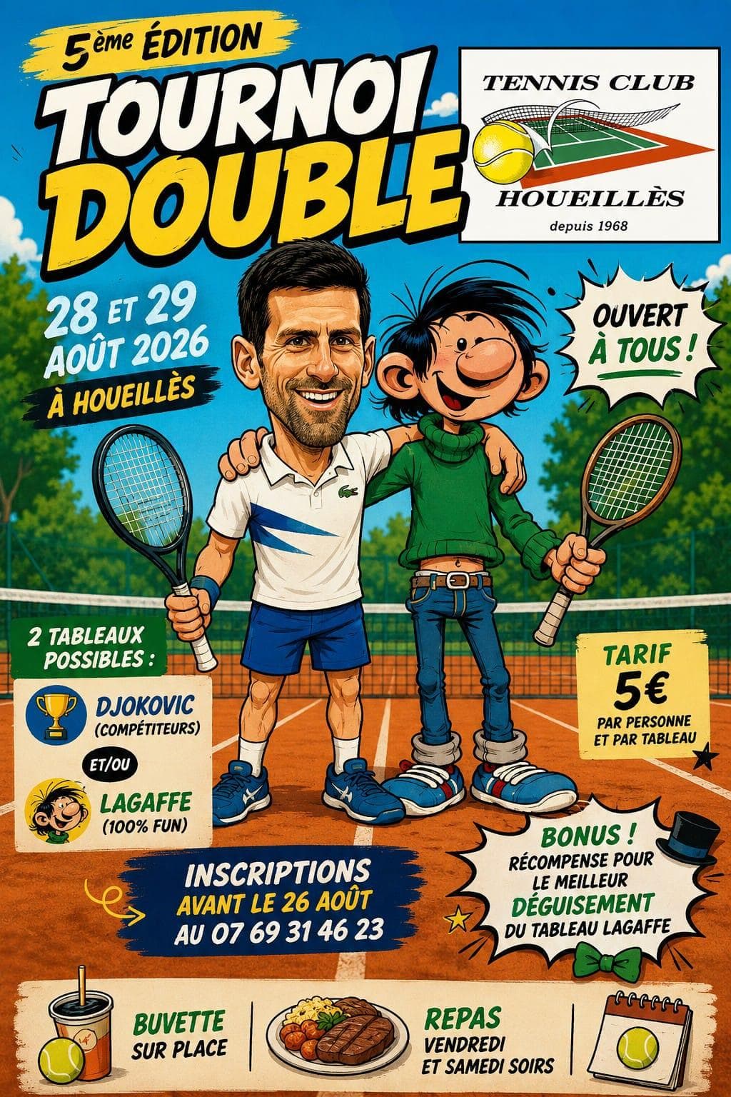 Tournoi tennis houeilles