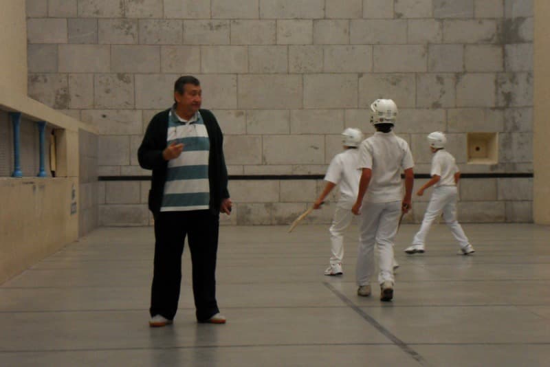 Trinquet Saint-Jayme : entraînement de xare