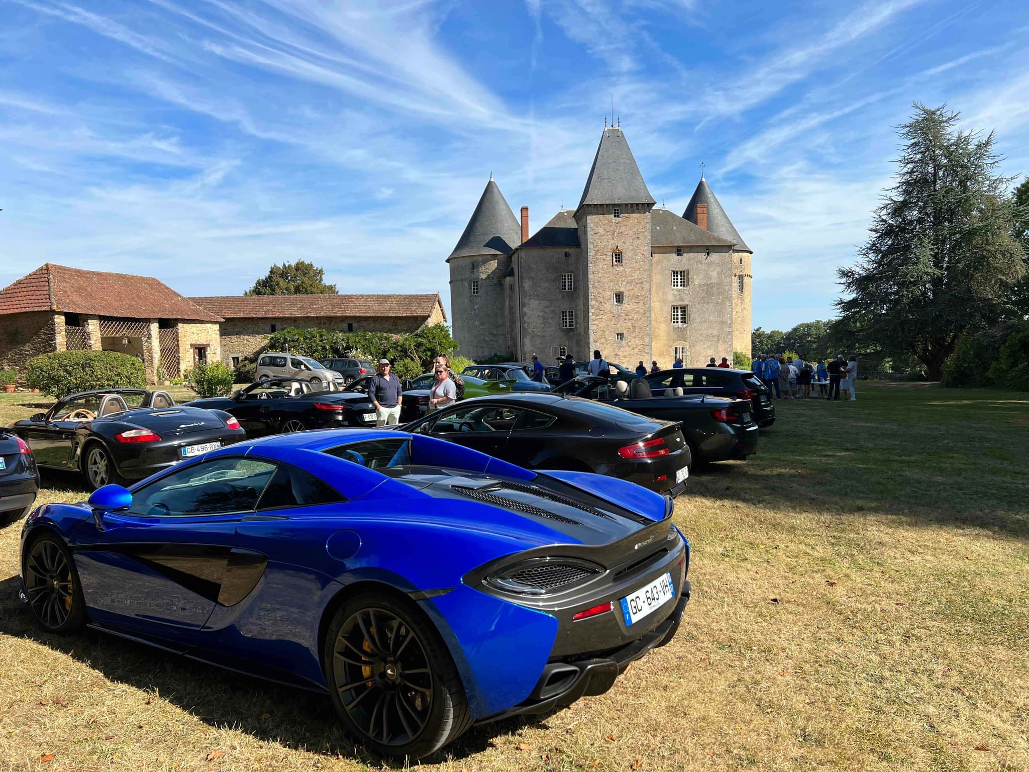 Vieilles voitures au Château de Brie