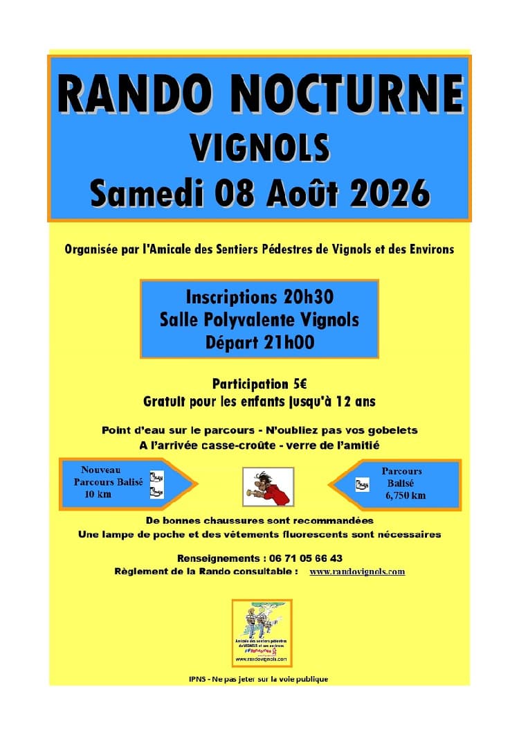 Vignols Rando Nocturne 2026
