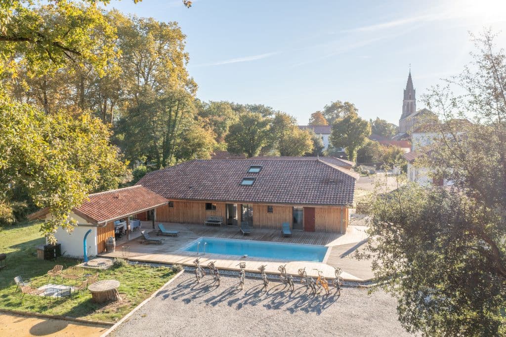 Villa Orgosse-soustons-vue aerienne