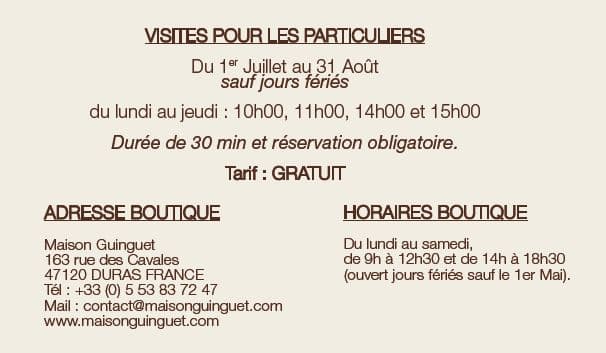 Visite guinguet bas