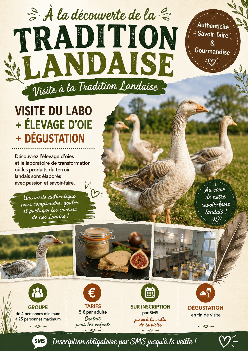 Visites estivales tradition landaise