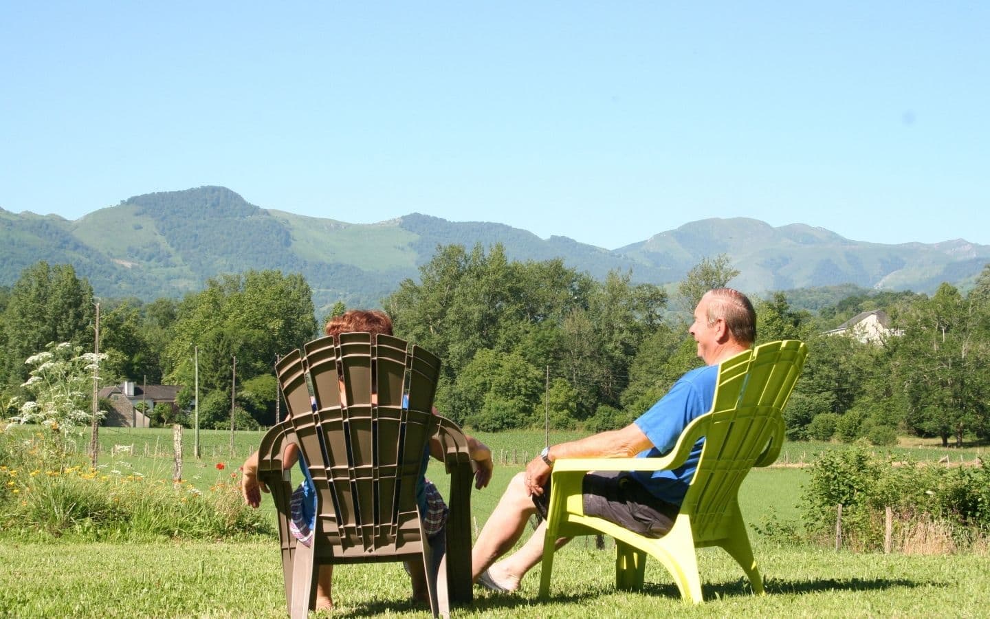 Vue camping Carrique Pays Basque