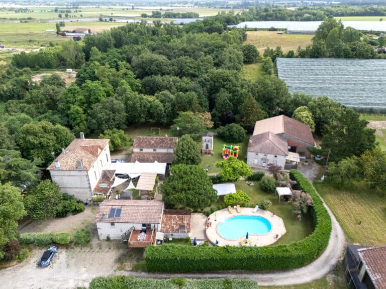 Le domaine vu d'en haut