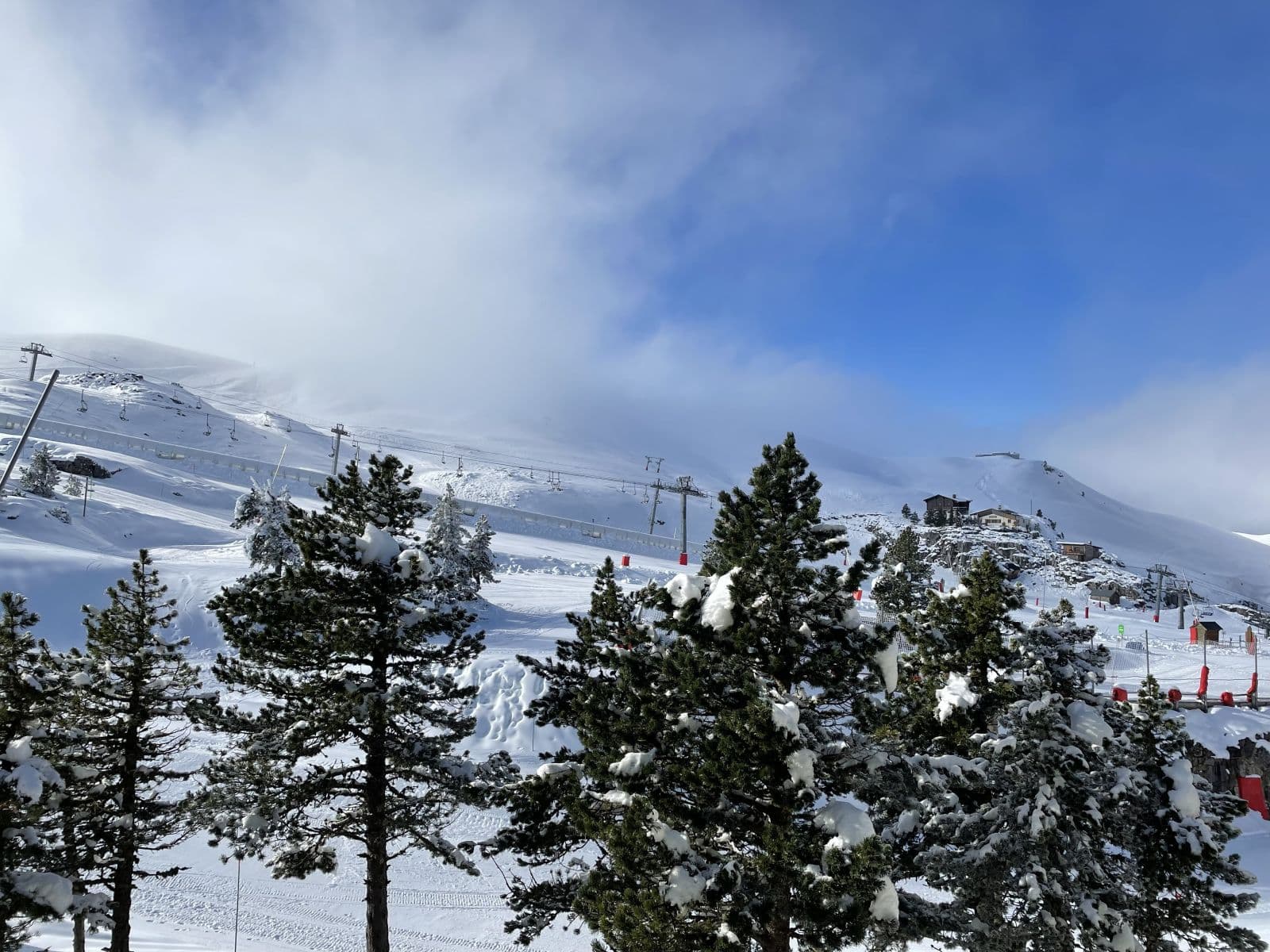 Les Marmottes - Vue sur front de neige