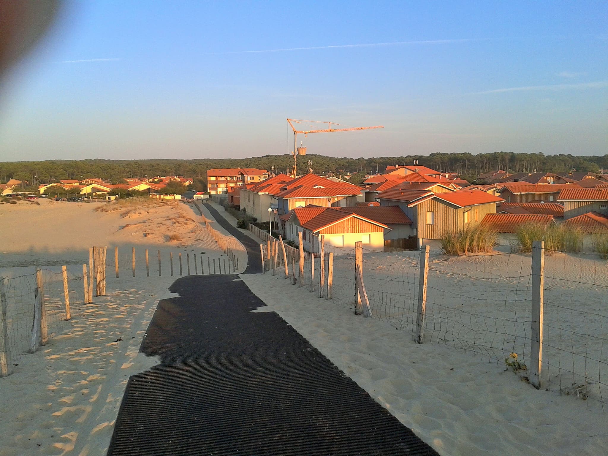 accès plage dune