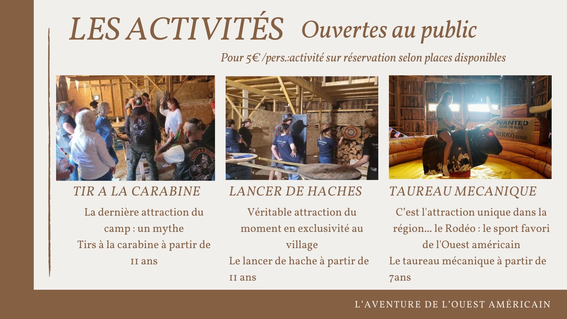 activités