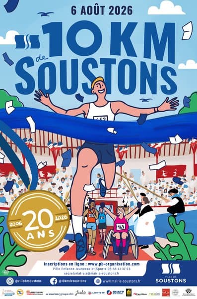 affiche 10km soustons 2026