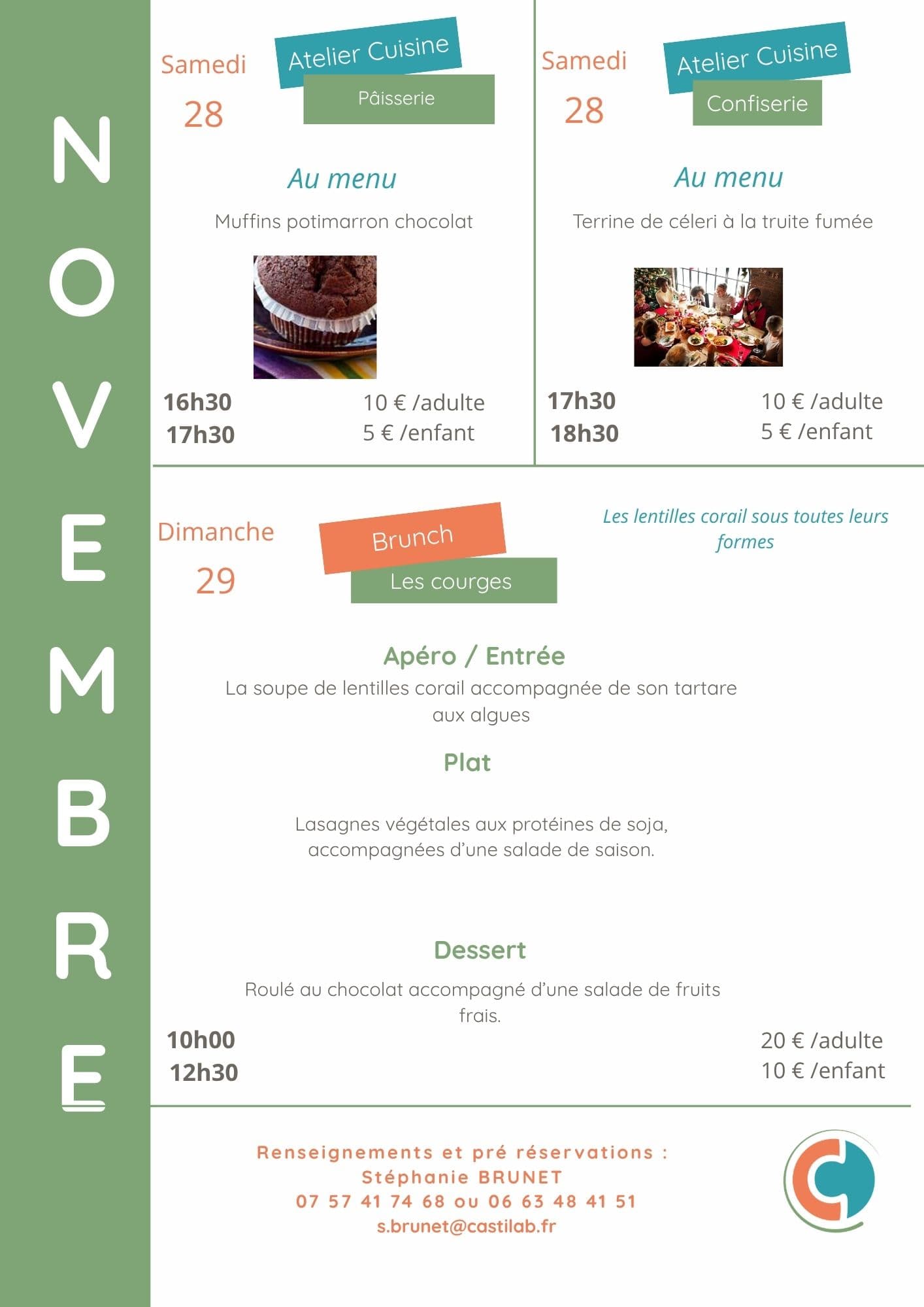 Ateliers culinaires Bio d'Ici