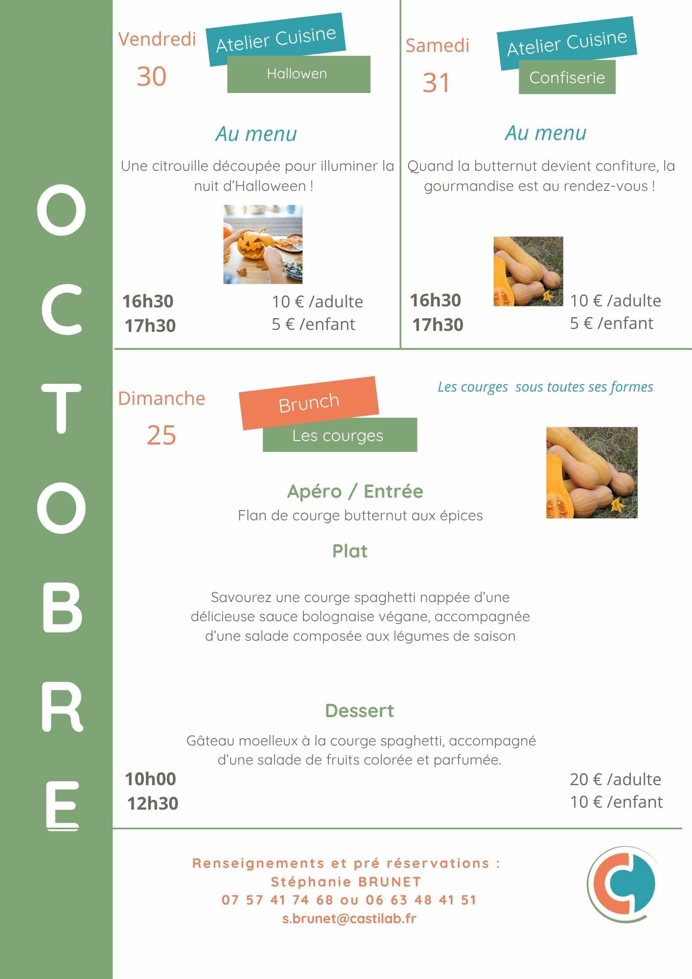 Ateliers culinaires Bio d'Ici