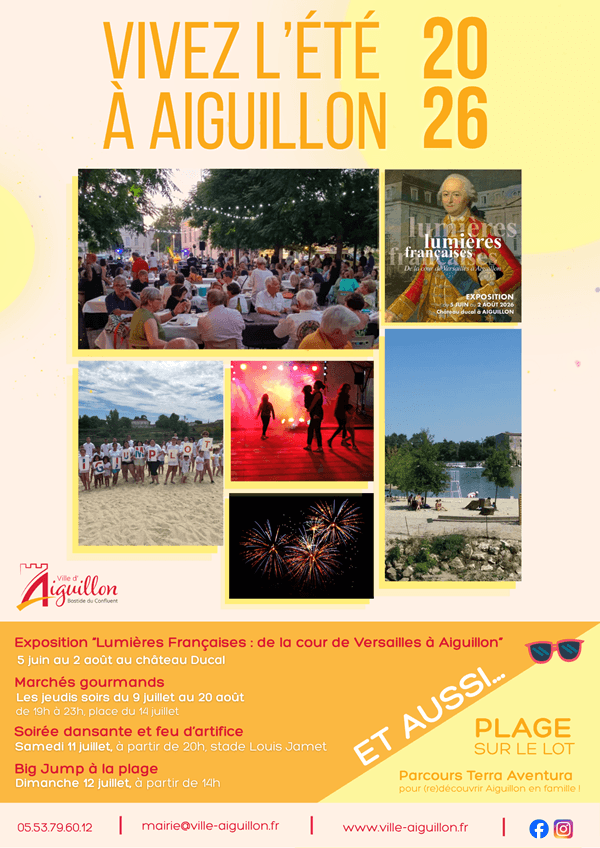 Vivez l'été à Aiguillon 2026