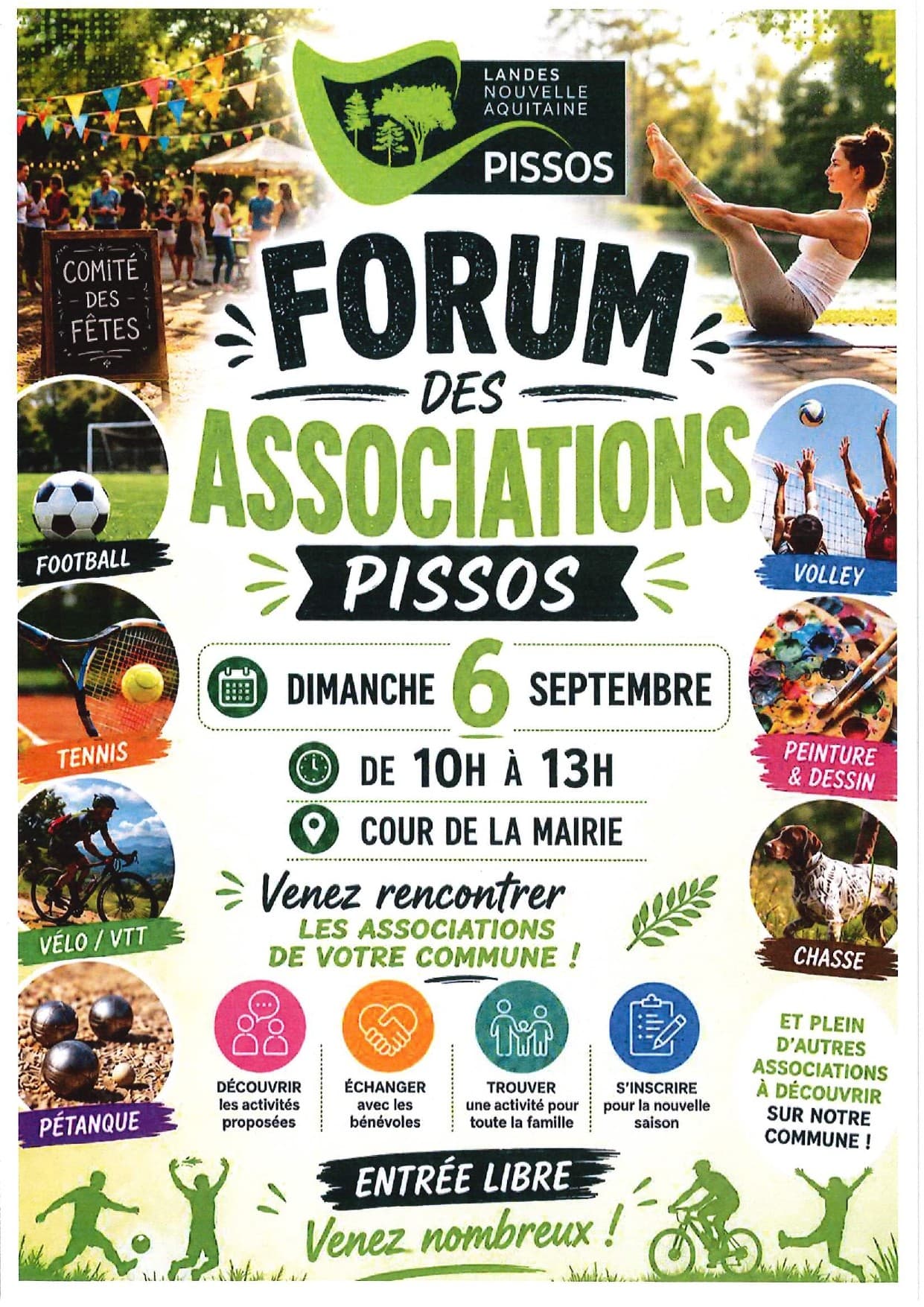 affiche forum des associations Pissos
