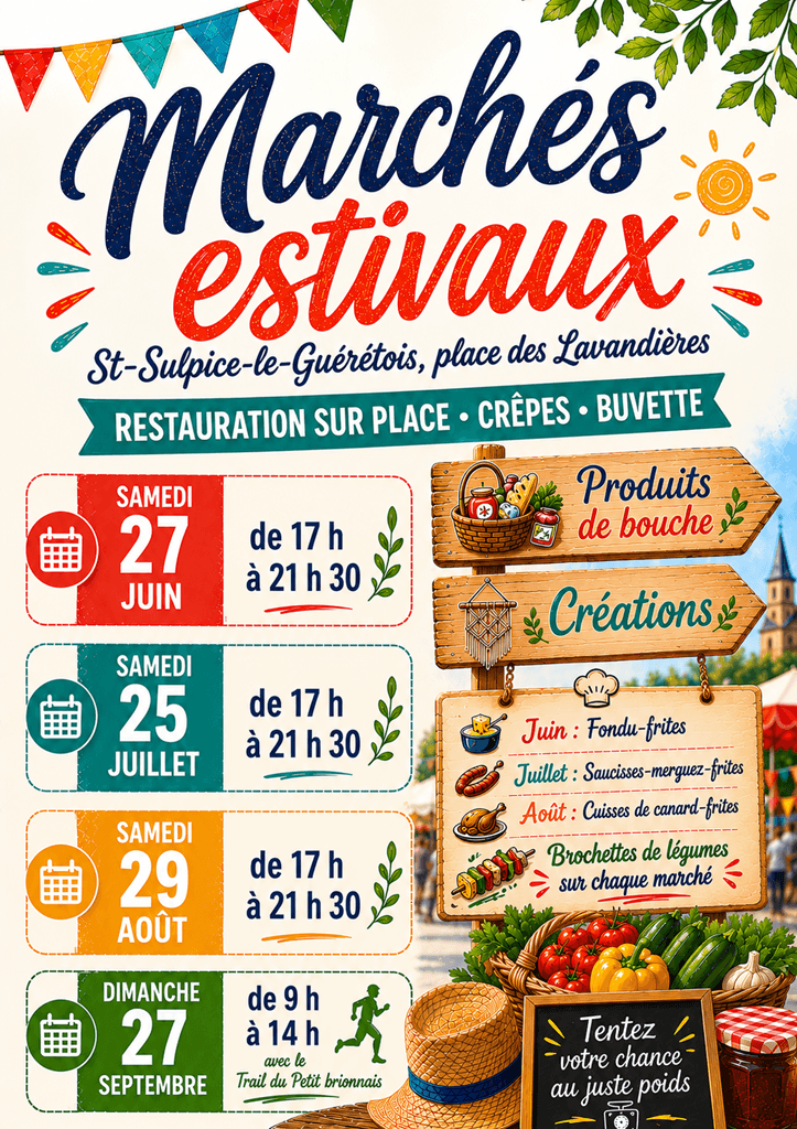 Marchés estivaux St Sulpice