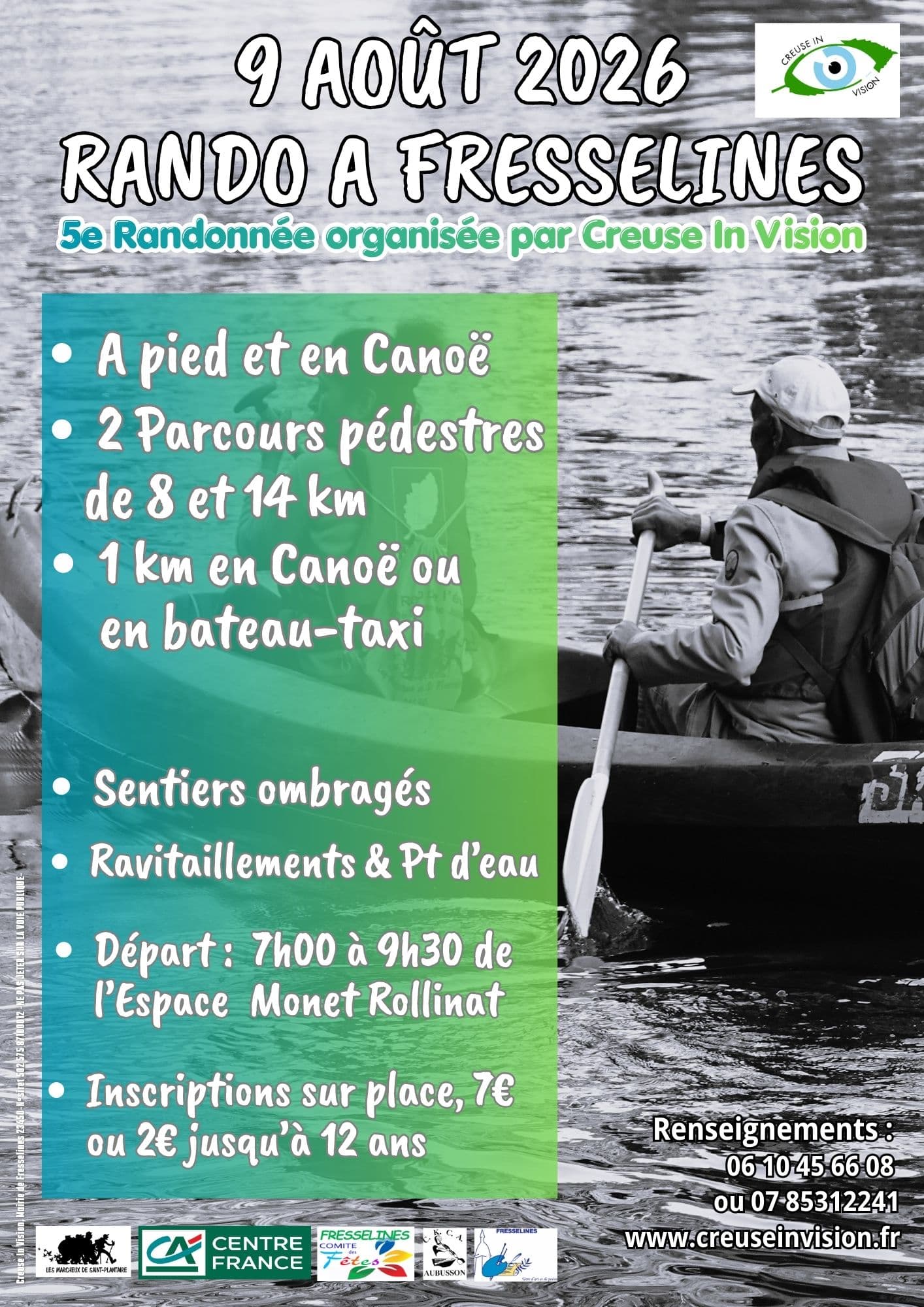 Copie de Affiche Annonce Évènement Randonnée Moderne Illustré Blanc Jaune Vert - 1
